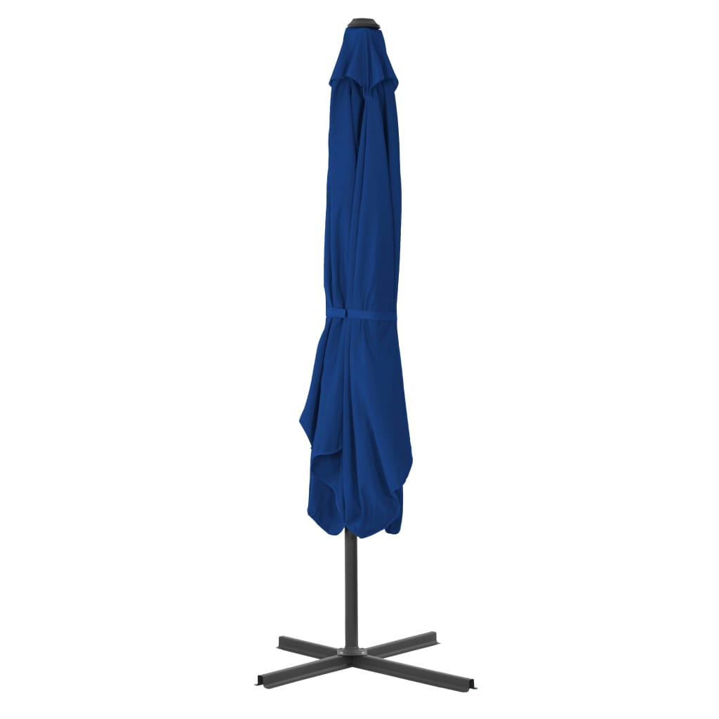Parasol met stalen paal 250x250x230 cm blauw - Griffin Retail
