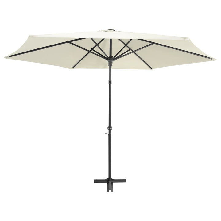 Parasol met stalen paal 300 cm zandwit - Griffin Retail