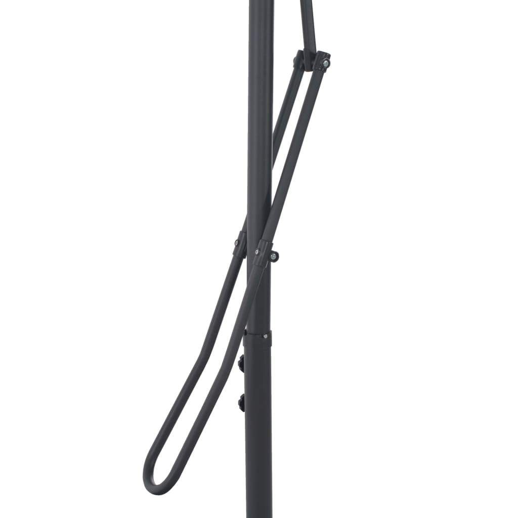 Parasol met stalen paal 300x230 cm zwart - Griffin Retail