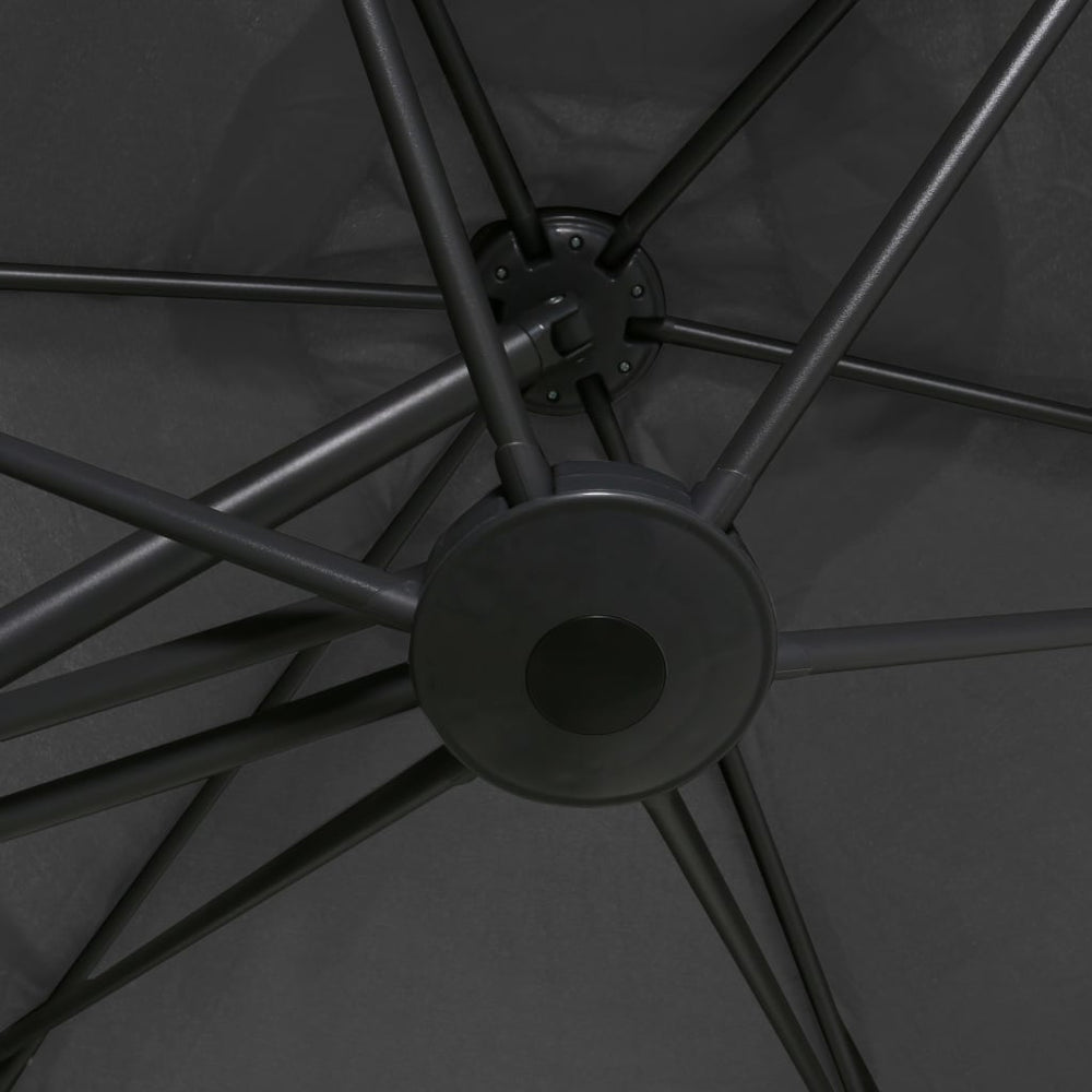 Parasol met stalen paal 300x250 cm antraciet - Griffin Retail