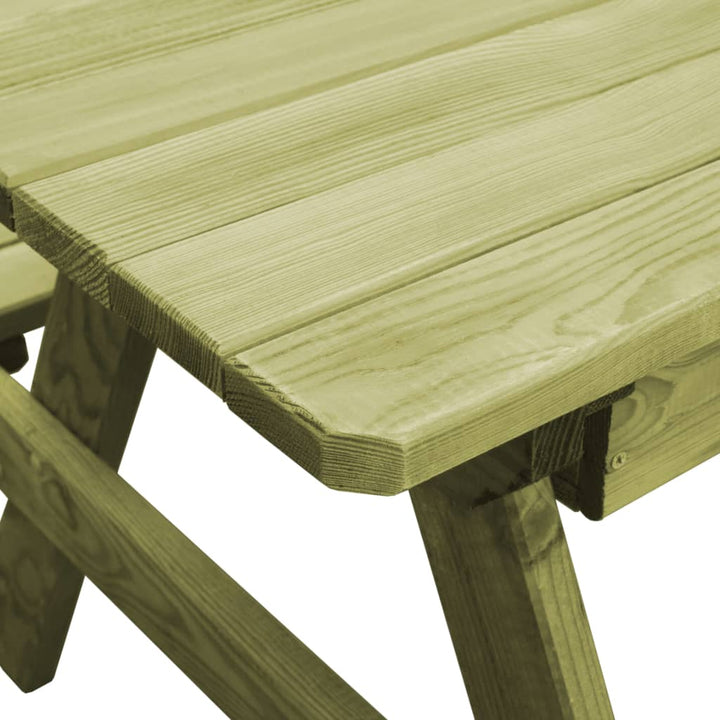 Picknicktafel met banken 90x90x58 cm geïmpregneerd grenenhout - Griffin Retail