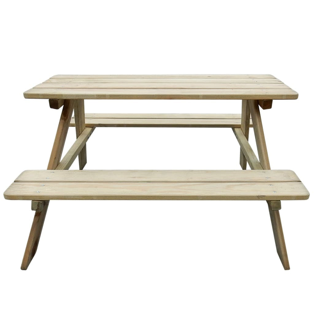 Picknicktafel voor kinderen 89x89,6x50,8 cm grenenhout - Griffin Retail