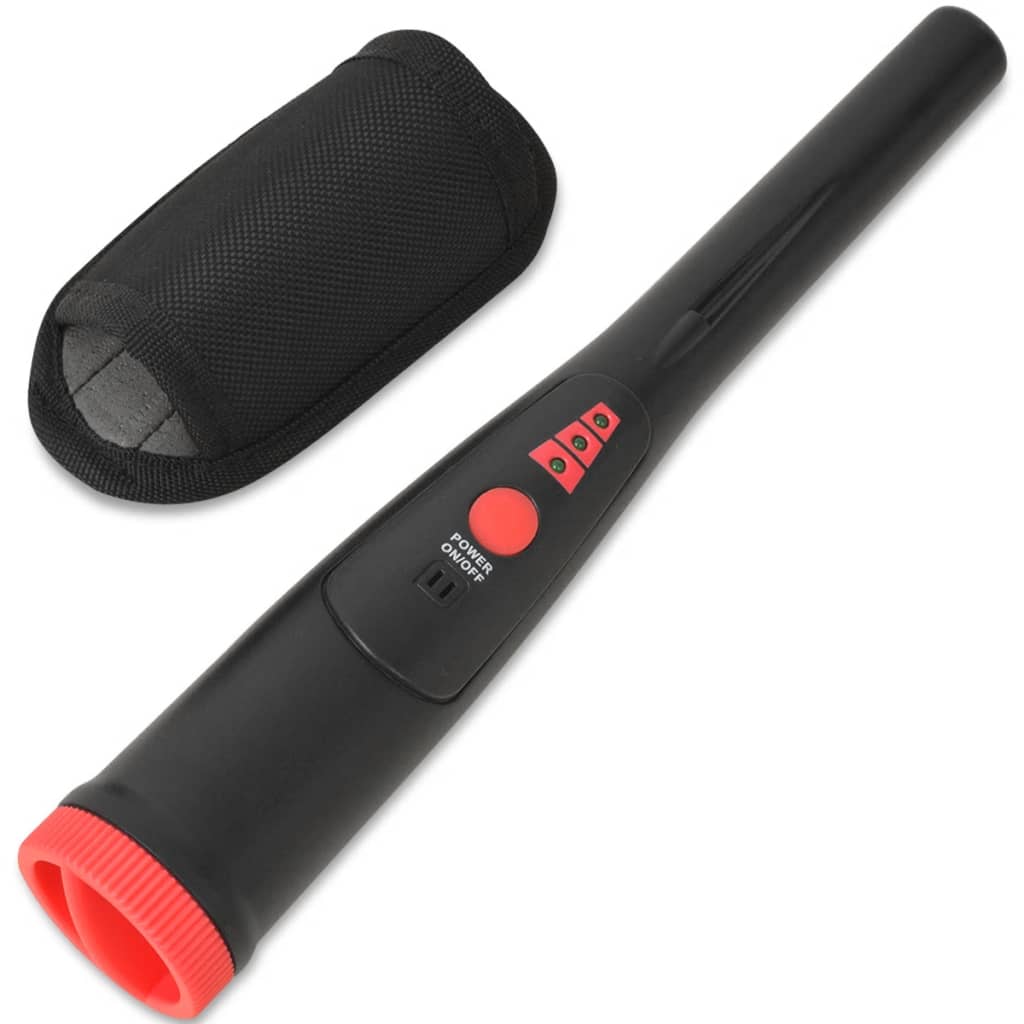 Pinpointer metaaldetector zwart en rood - Griffin Retail