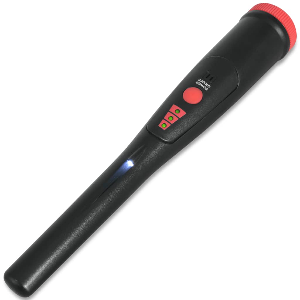 Pinpointer metaaldetector zwart en rood - Griffin Retail