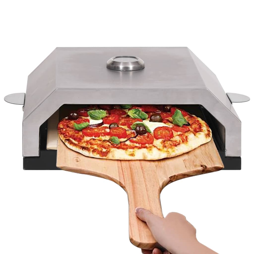 Pizzaoven met keramische steen voor gas-/houtskoolbarbecue - Griffin Retail