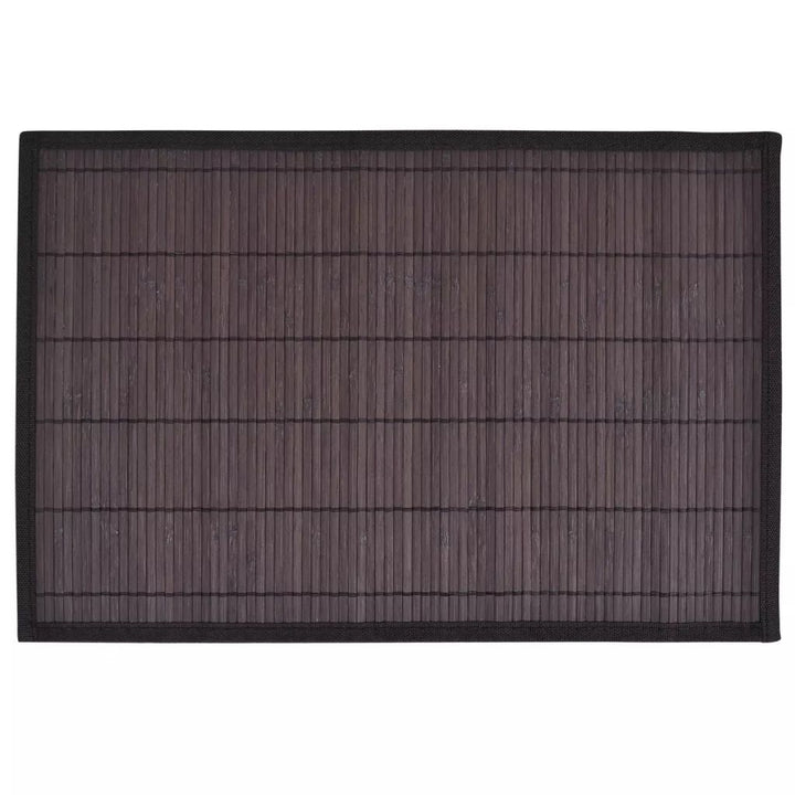 Placemats 30x45 cm bamboe donkerbruin 6 st - Griffin Retail