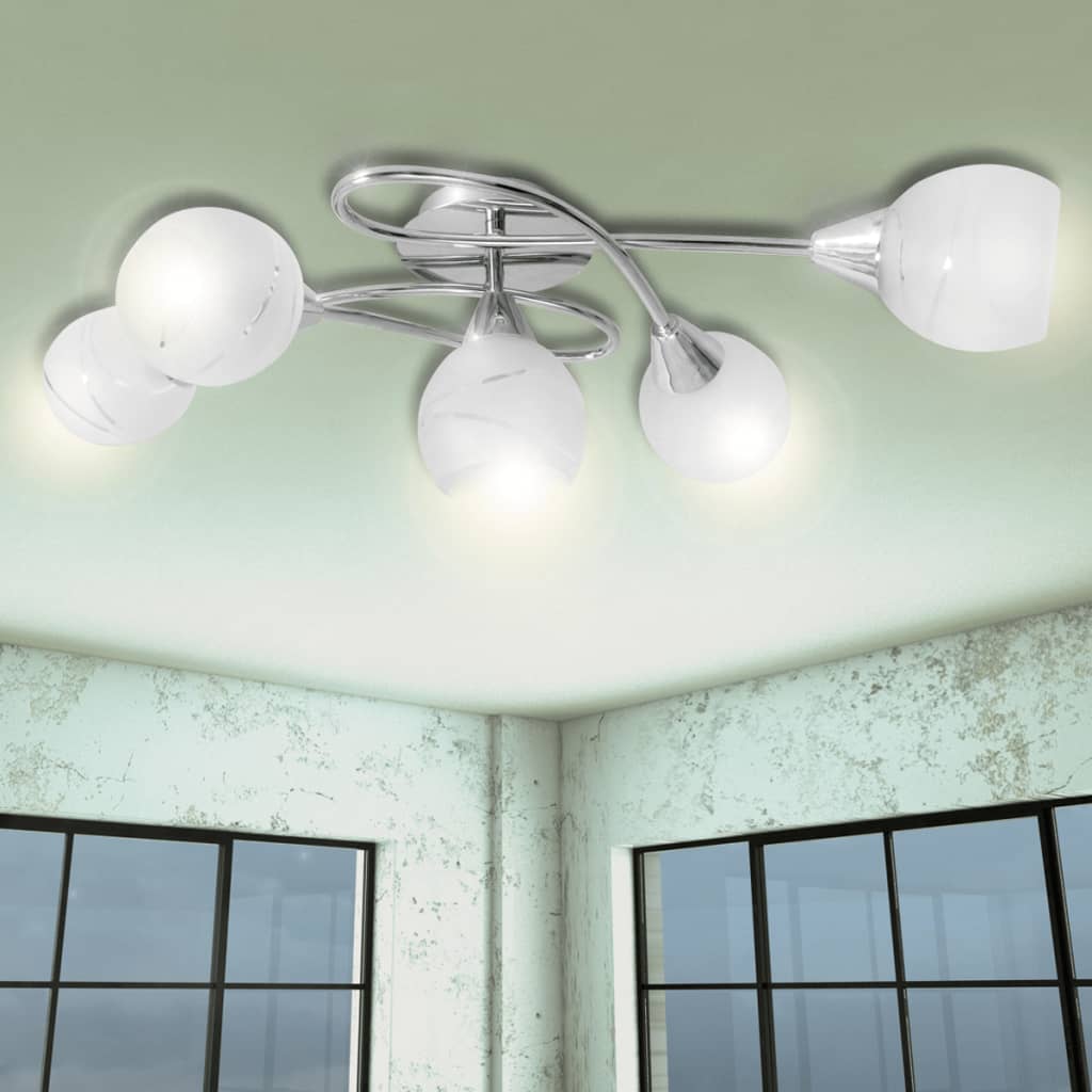 Plafondlamp met glazen behuizing voor lampen - Griffin Retail