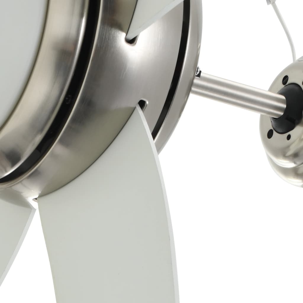 Plafondventilator met lamp 128 cm wit - Griffin Retail