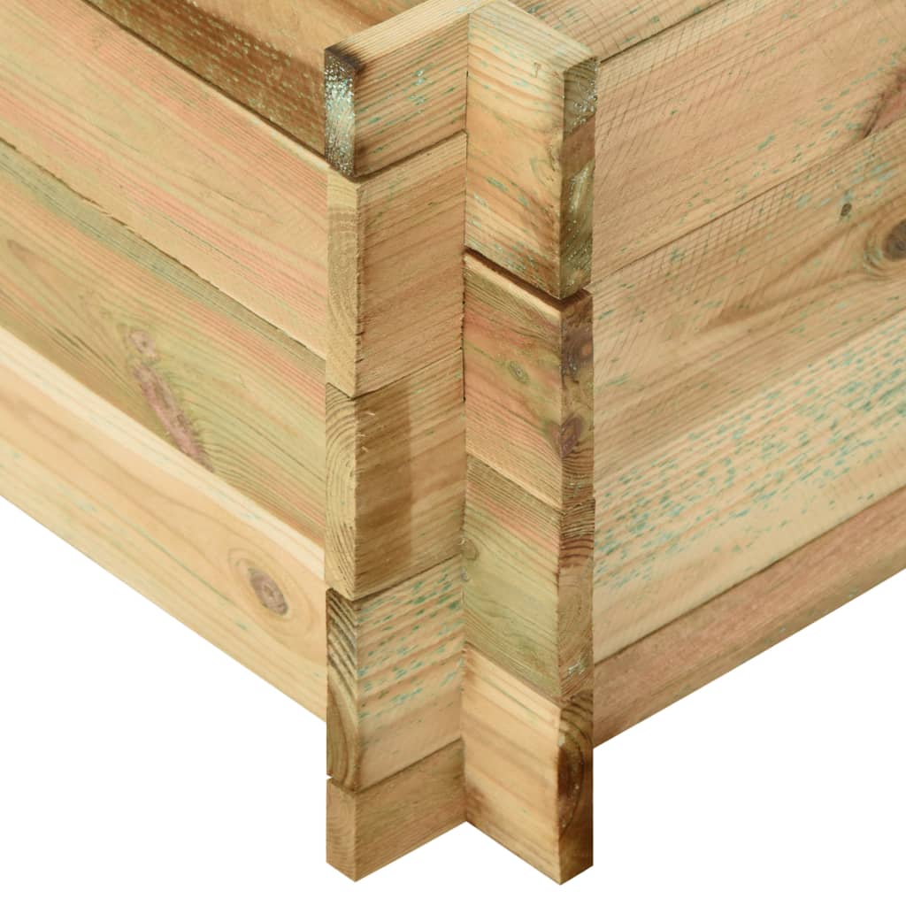 Plantenbak 120x120x40 cm geïmpregneerd grenenhout - Griffin Retail