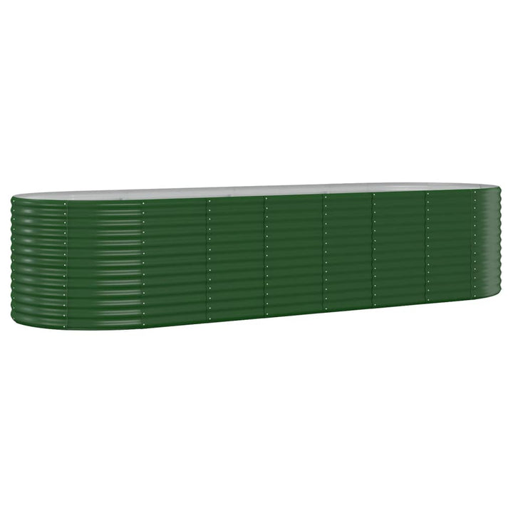 Plantenbak 322x100x68 cm gepoedercoat staal groen - Griffin Retail