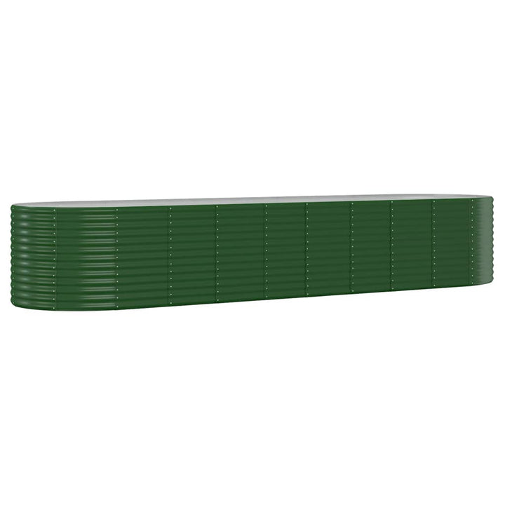 Plantenbak 396x100x68 cm gepoedercoat staal groen - Griffin Retail