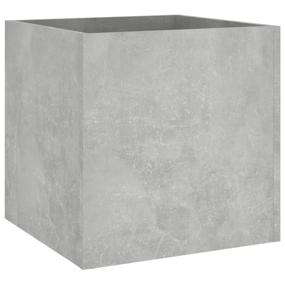 Plantenbak 40x40x40 cm bewerkt hout betongrijs - Griffin Retail