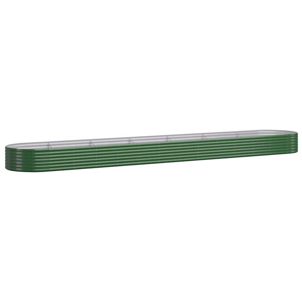 Plantenbak 544x100x36 cm gepoedercoat staal groen - Griffin Retail