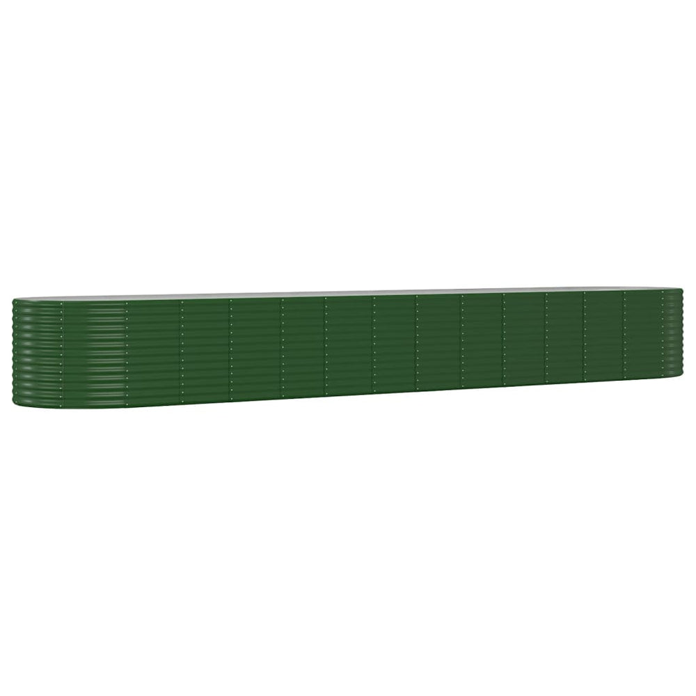 Plantenbak 554x100x68 cm gepoedercoat staal groen - Griffin Retail