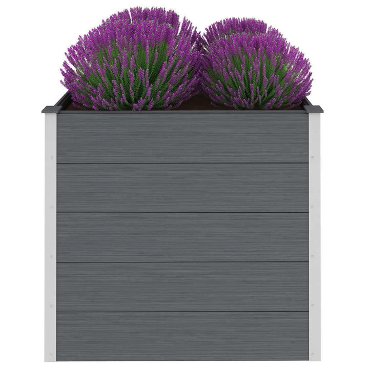 Plantenbak verhoogd 100x100x91 cm HKC grijs - Griffin Retail