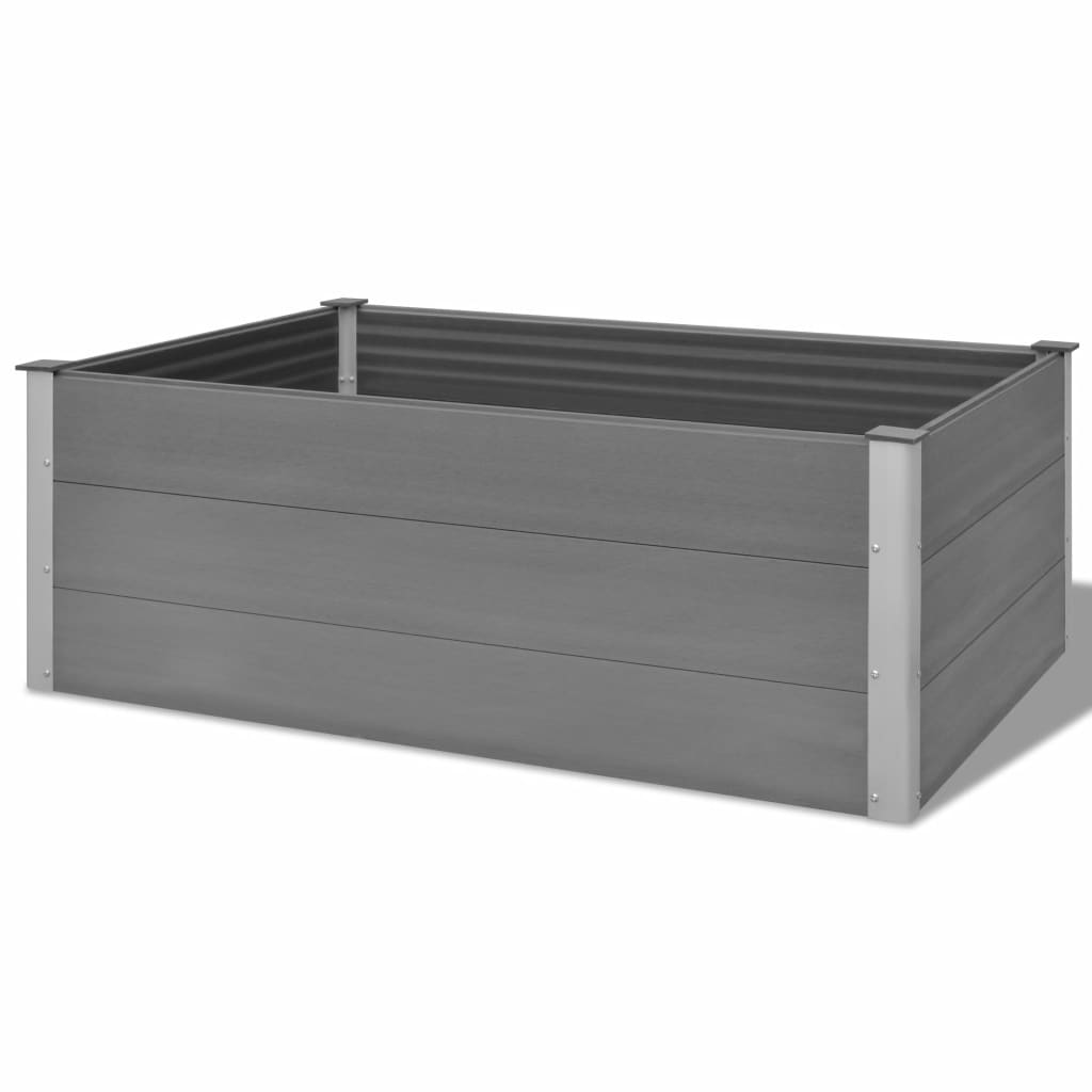 Plantenbak verhoogd 150x100x54 cm HKC grijs - Griffin Retail