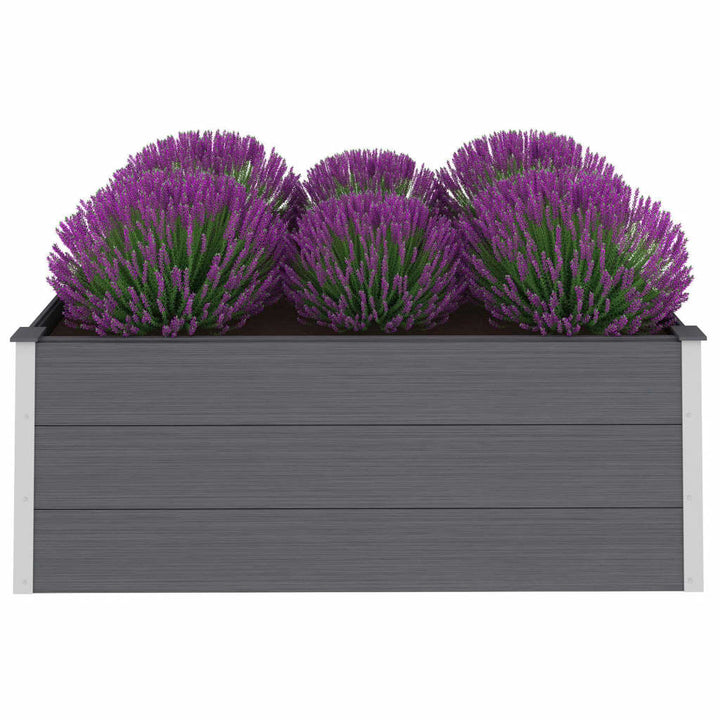 Plantenbak verhoogd 150x100x54 cm HKC grijs - Griffin Retail