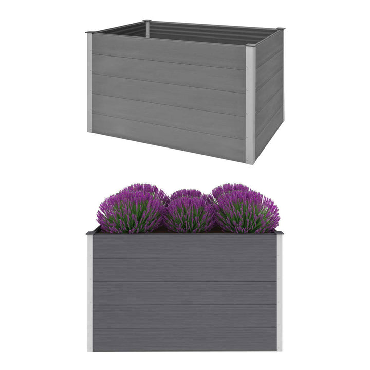 Plantenbak verhoogd 150x100x91 cm HKC grijs - Griffin Retail