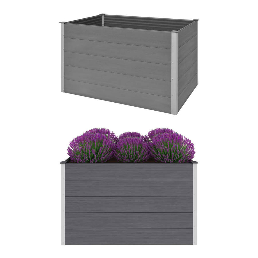 Plantenbak verhoogd 150x100x91 cm HKC grijs - Griffin Retail