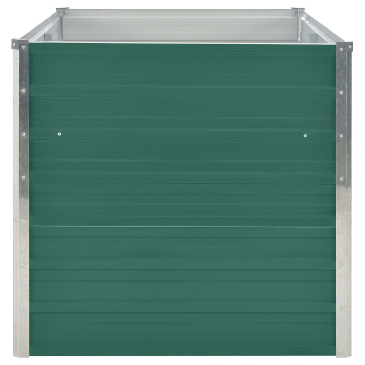 Plantenbak verhoogd 160x80x77 cm gegalvaniseerd staal groen - Griffin Retail