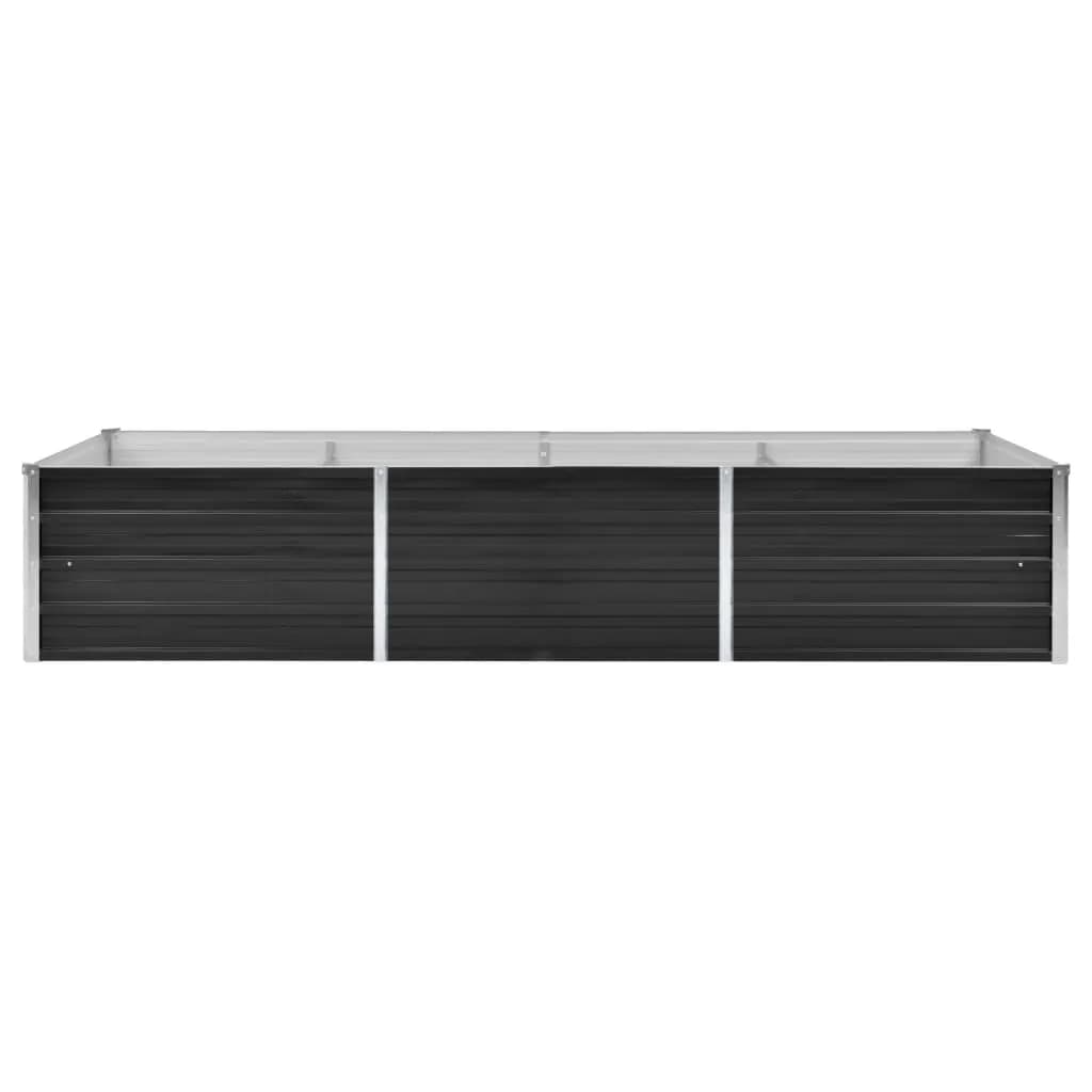 Plantenbak verhoogd 240x80x45 cm gegalvaniseerd staal antraciet - Griffin Retail