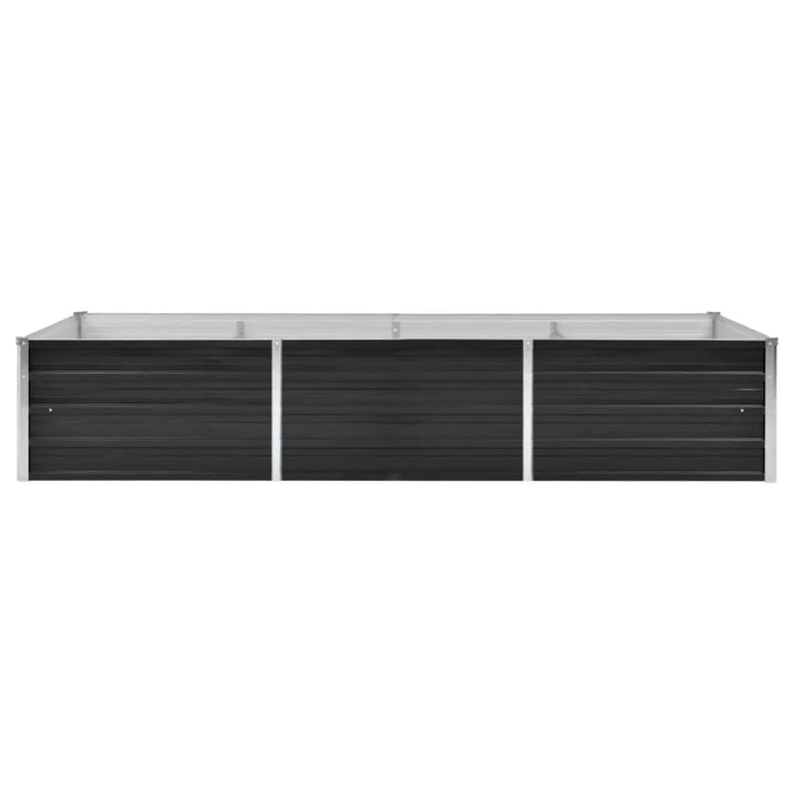 Plantenbak verhoogd 240x80x45 cm gegalvaniseerd staal antraciet - Griffin Retail