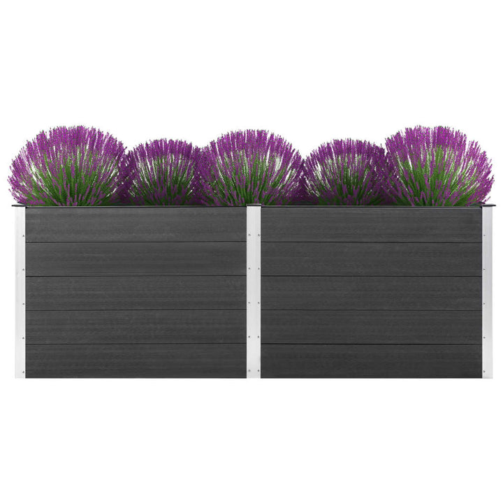 Plantenbak verhoogd 250x100x91 cm HKC grijs - Griffin Retail