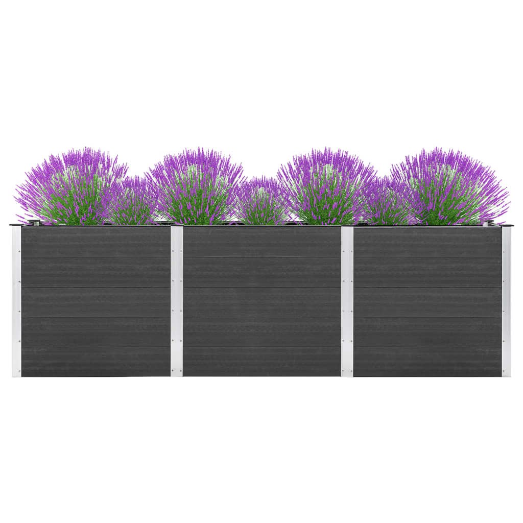 Plantenbak verhoogd 300x100x91 cm HKC grijs - Griffin Retail