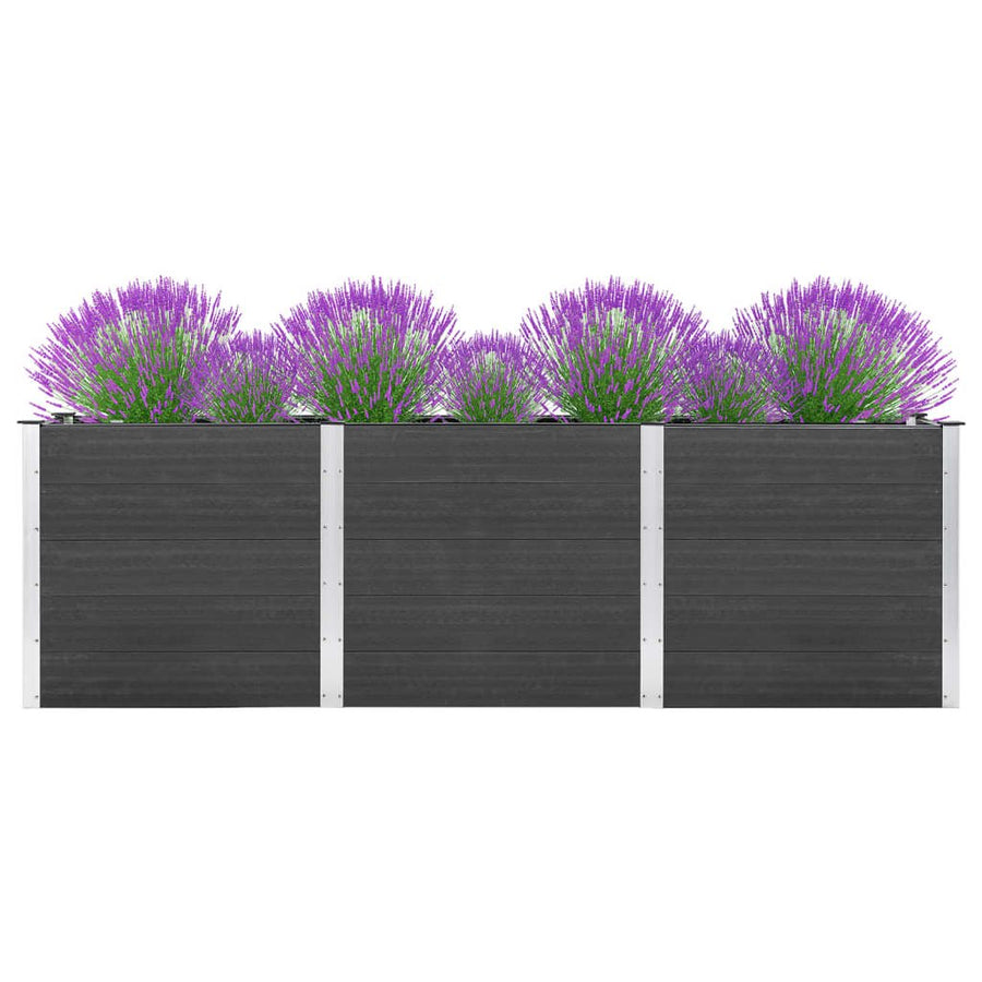 Plantenbak verhoogd 300x100x91 cm HKC grijs - Griffin Retail