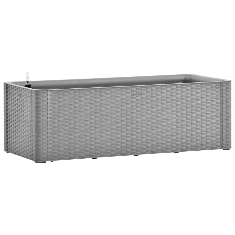 Plantenbak verhoogd met bewateringssysteem 100x43x33 cm grijs - Griffin Retail