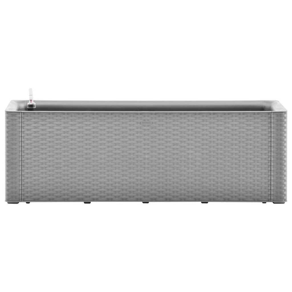 Plantenbak verhoogd met bewateringssysteem 100x43x33 cm grijs - Griffin Retail