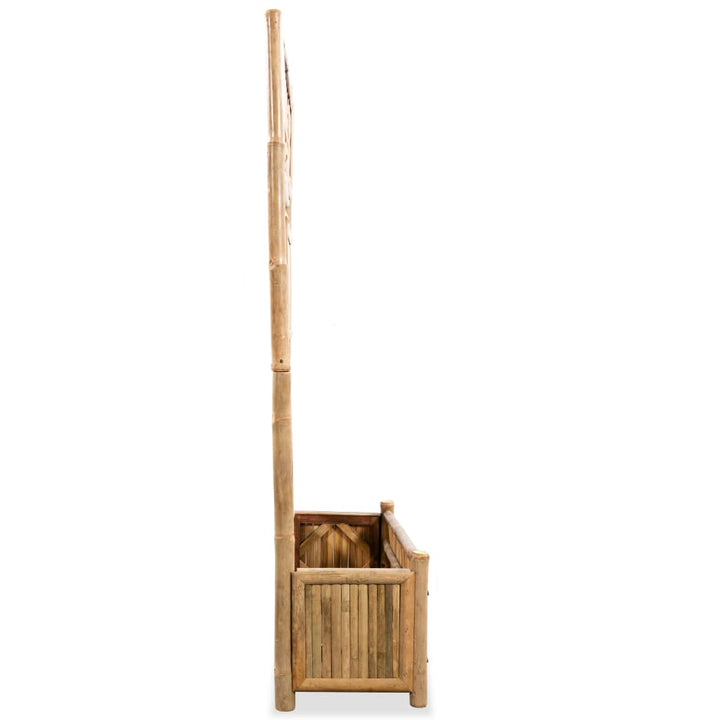 Plantenbak verhoogd met rek 70 cm bamboe - Griffin Retail