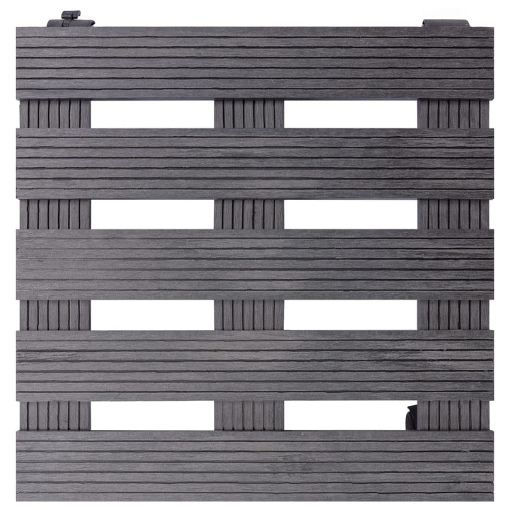 Plantentrolleys 4 st 30x30x7,5 cm HKC grijs - Griffin Retail