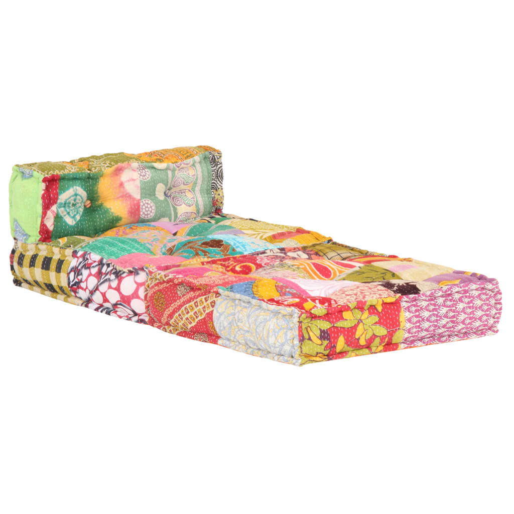 Poef modulair stof patchwork - Griffin Retail