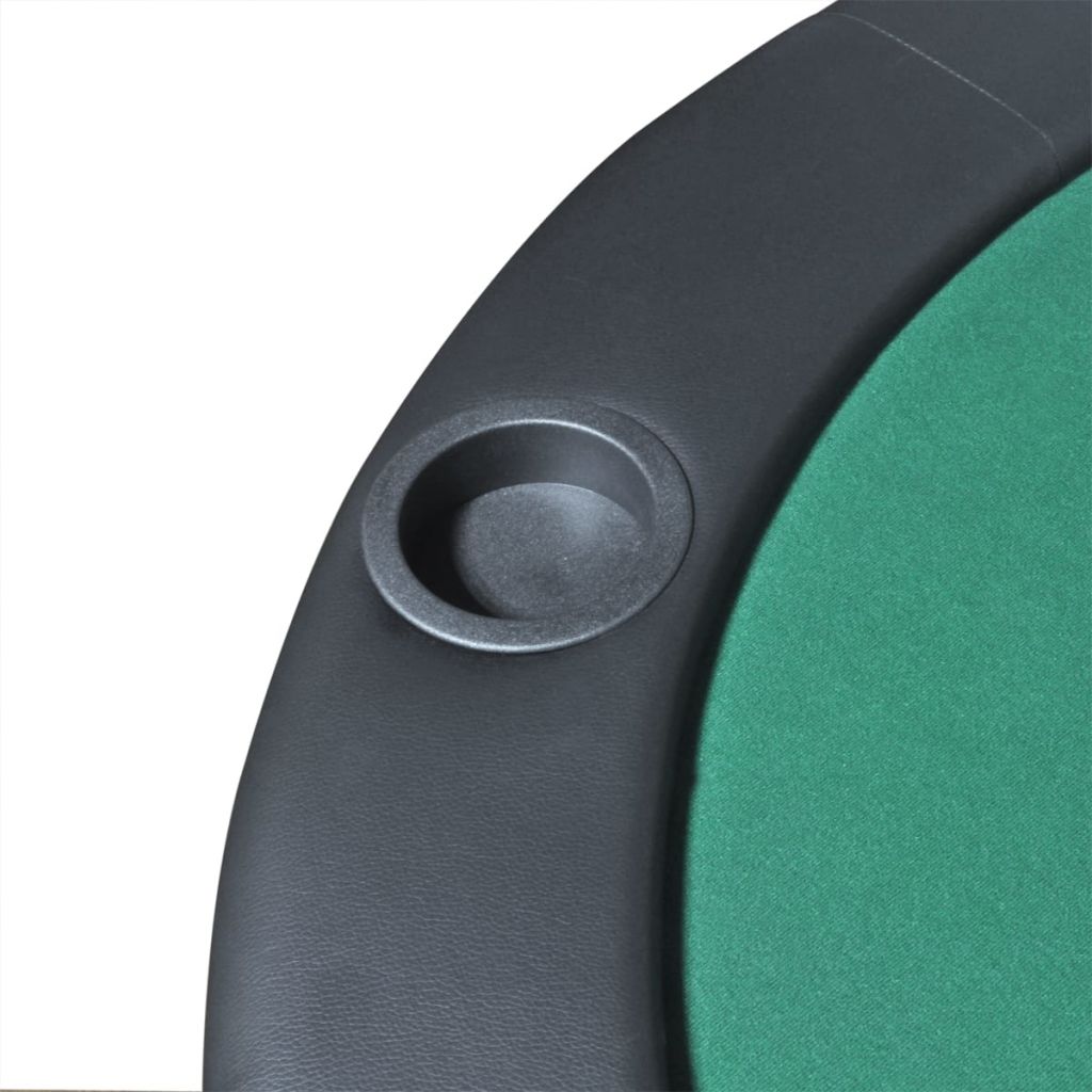 Poker tafelblad voor 10 spelers inklapbaar groen - Griffin Retail