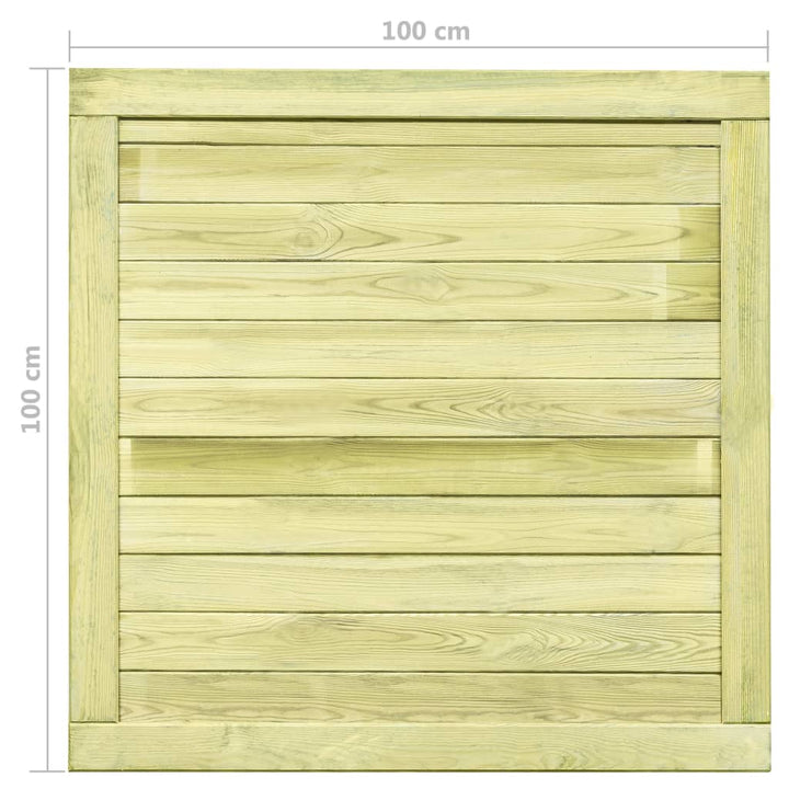 Poort 100x100 cm geïmpregneerd grenenhout - Griffin Retail