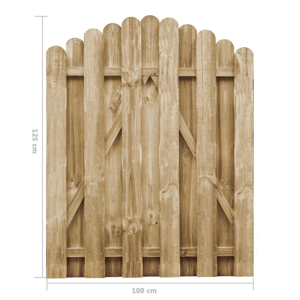 Poort 100x125 cm geïmpregneerd grenenhout - Griffin Retail