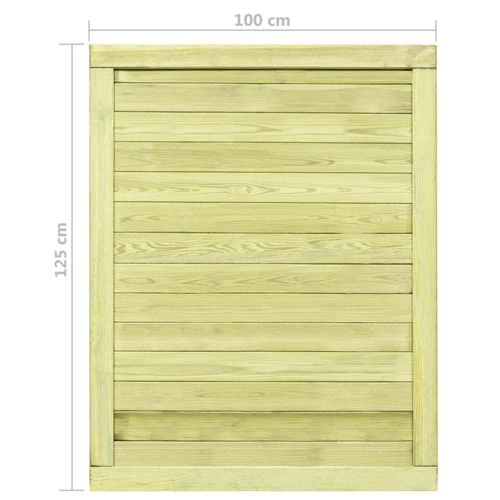 Poort 125x100 cm geïmpregneerd grenenhout - Griffin Retail