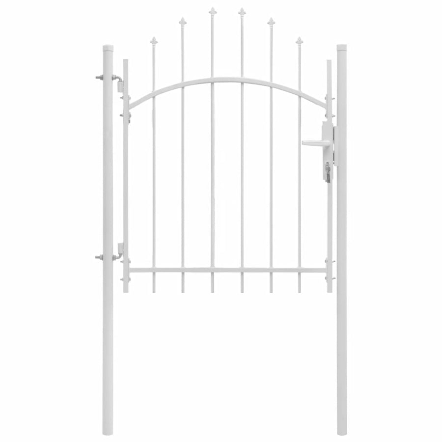 Poort 1x1,75 m staal wit - Griffin Retail