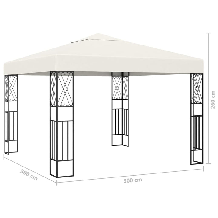 Prieel 3x3 m stof crème - Griffin Retail