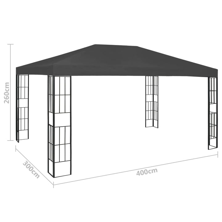 Prieel 3x4 m antraciet - Griffin Retail