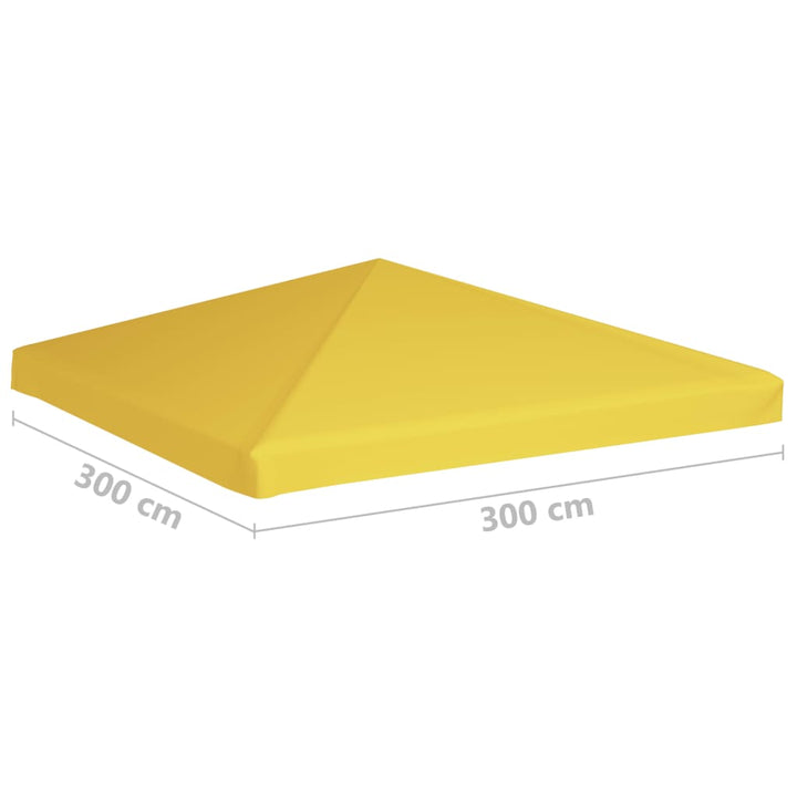 Prieeldak 270 g/m² 3x3 m geel - Griffin Retail