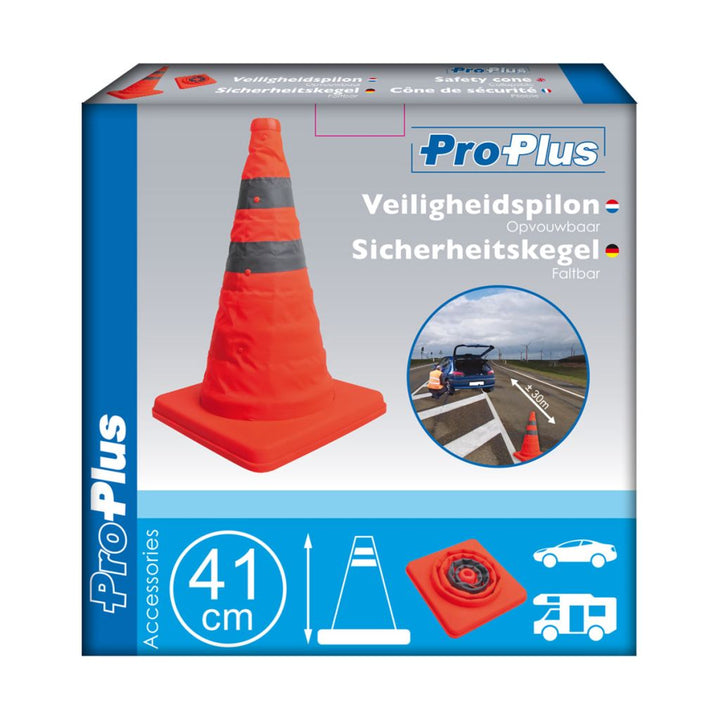 ProPlus opvouwbare veiligheidspilon 540320 - Griffin Retail