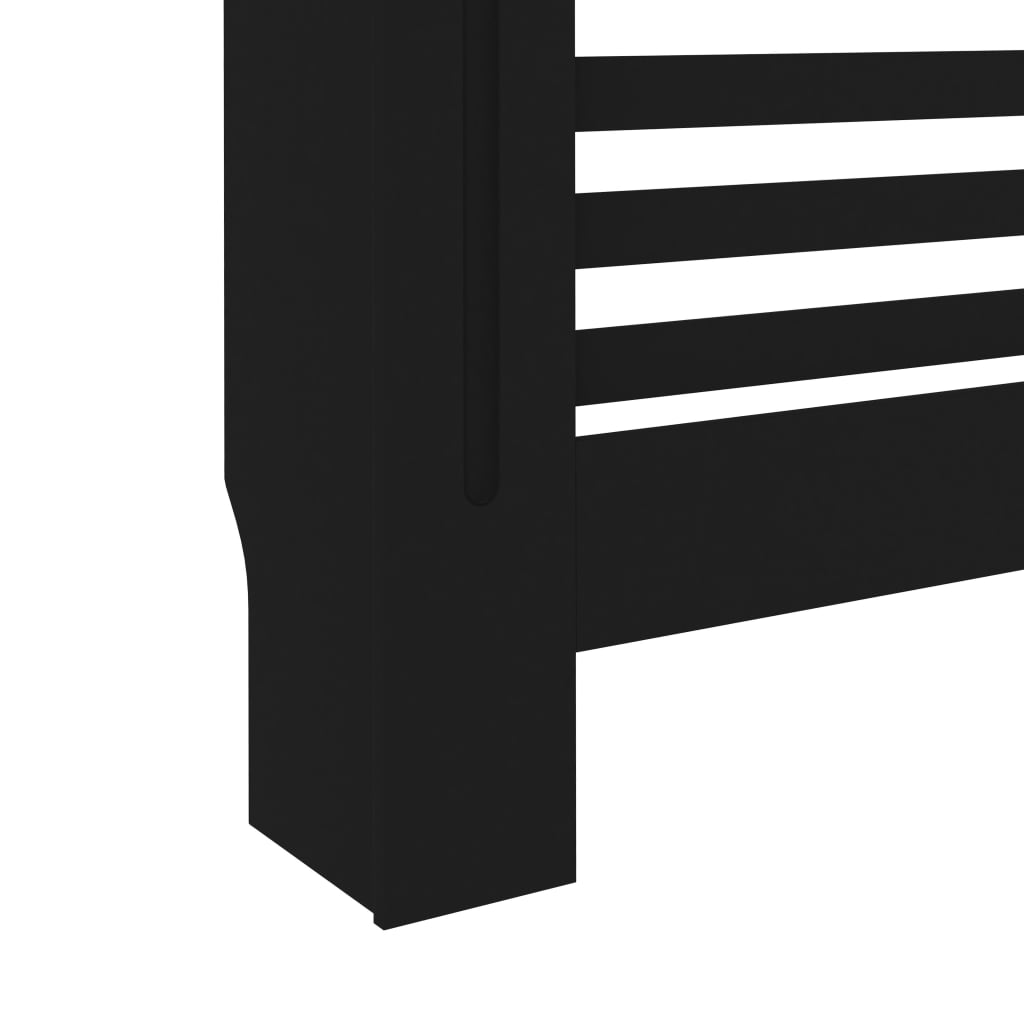 Radiatorombouw 112x19x81 cm MDF zwart - Griffin Retail