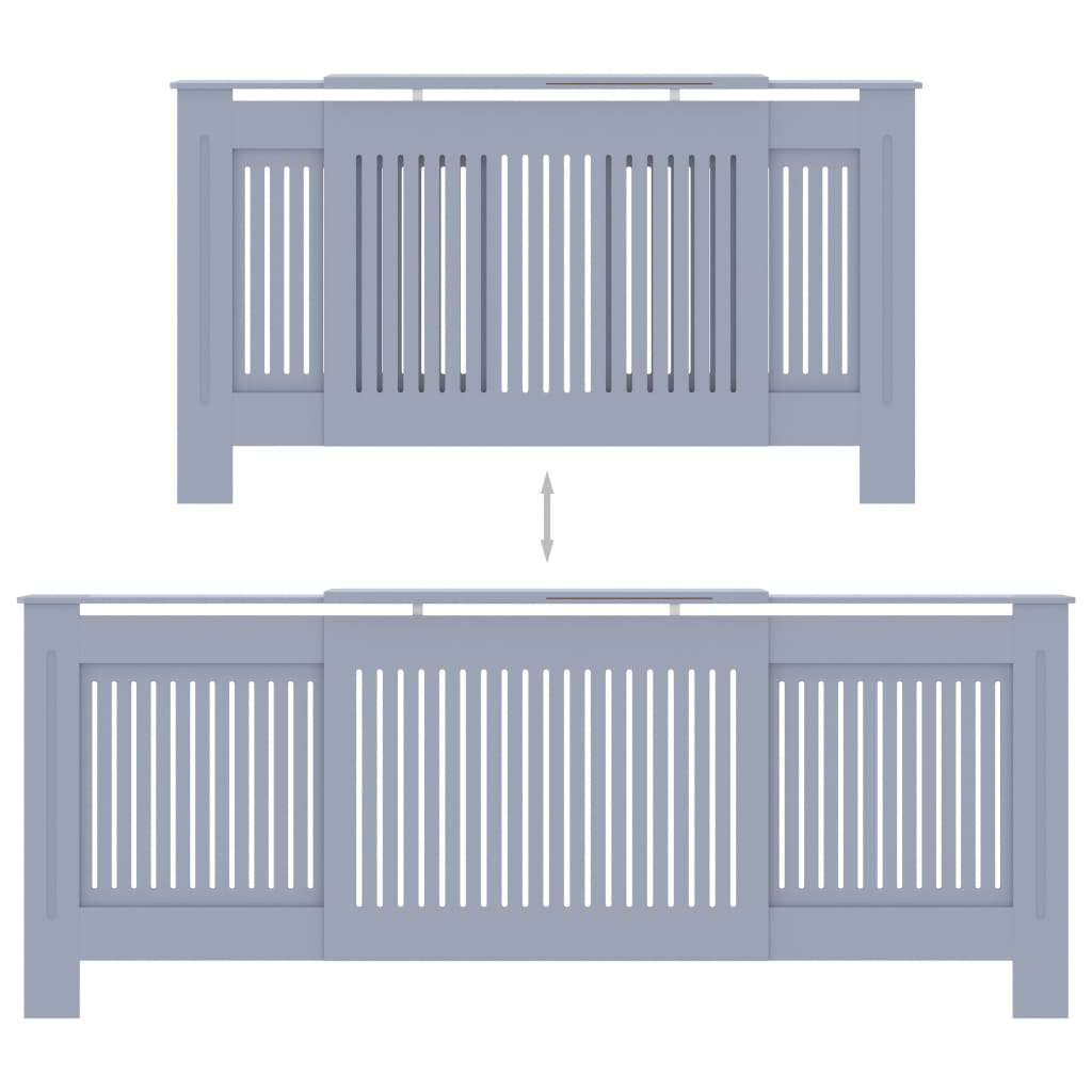 Radiatorombouw 205 cm MDF grijs - Griffin Retail