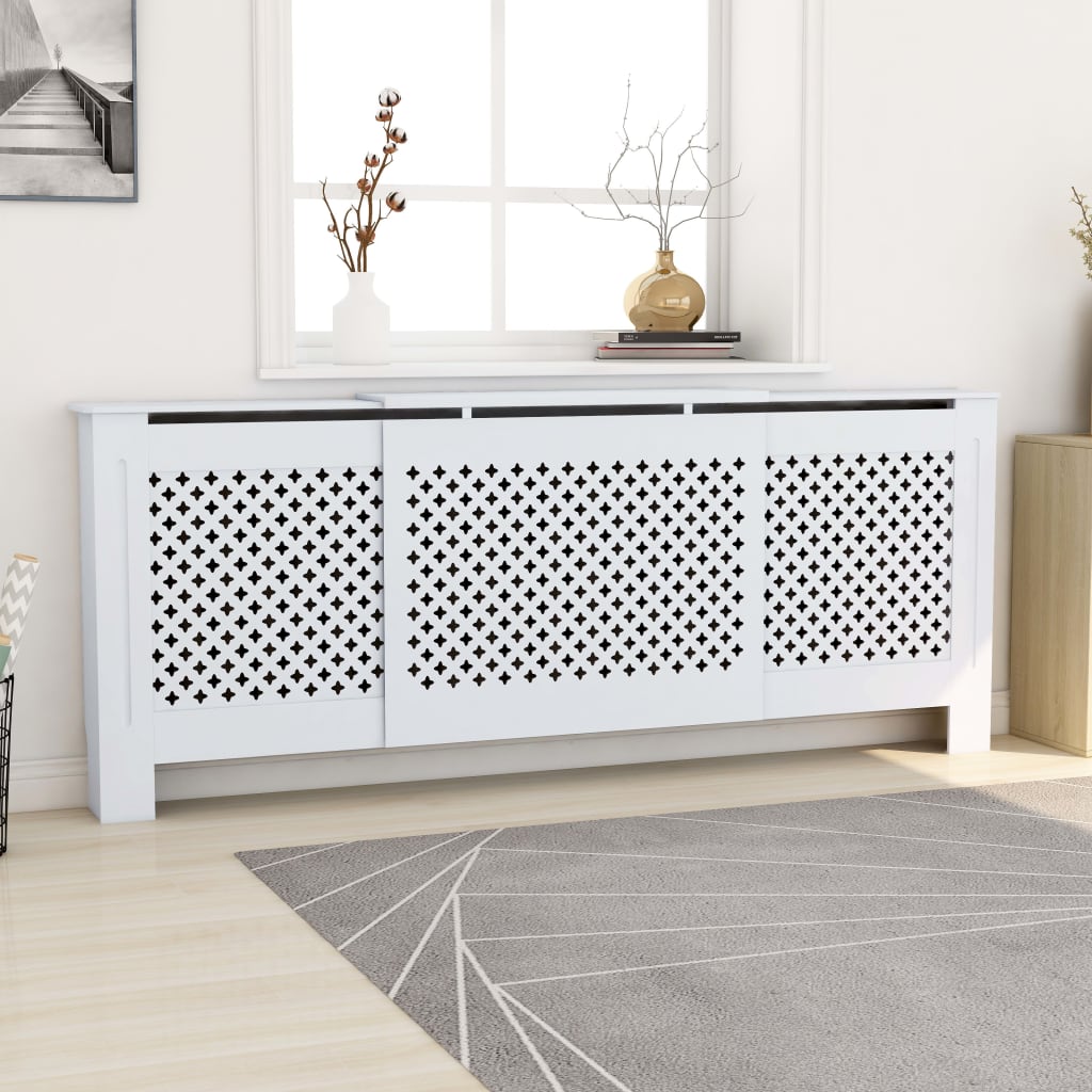 Radiatorombouw 205 cm MDF wit - Griffin Retail