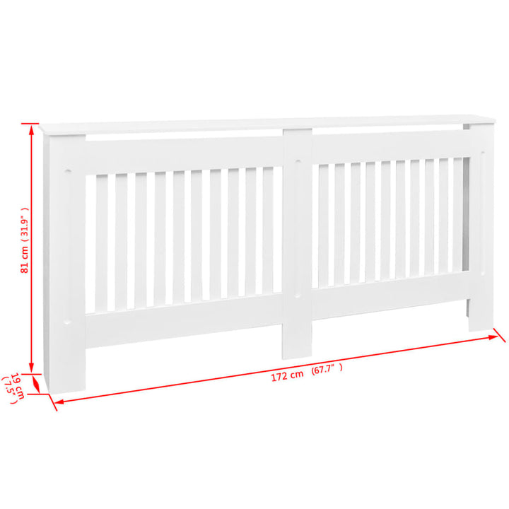 Radiatorombouw wit MDF 172 cm - Griffin Retail