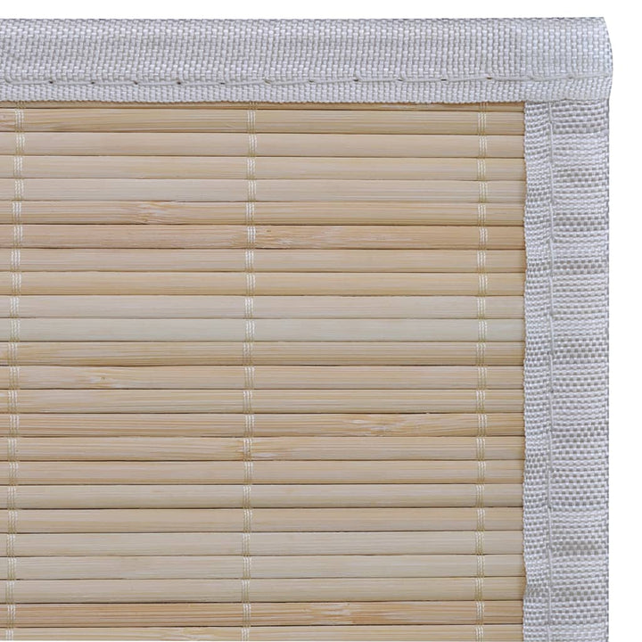 Rechthoekige bamboe mat 80 x 200 cm (Neutraal) - Griffin Retail