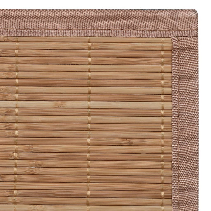 Rechthoekige bamboe mat 80 x 300 cm (Bruin) - Griffin Retail