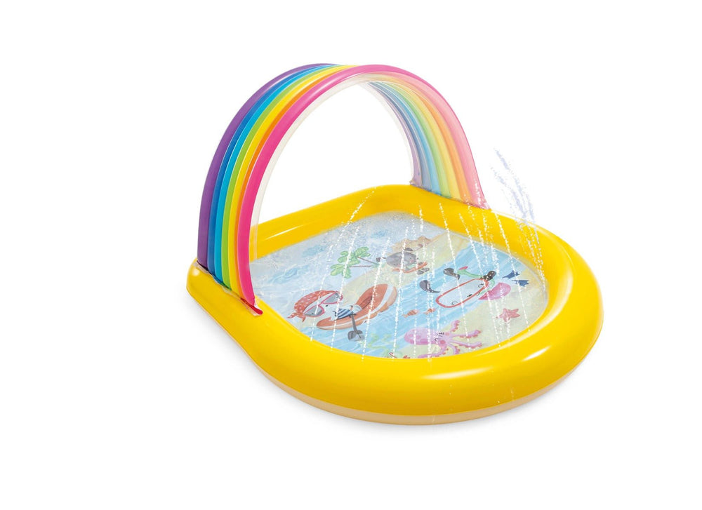 Regenboog zwembad met watersproeiers - Griffin Retail